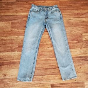 Levi's 514 28" X 30" Straight Fit Light Wash Jeans